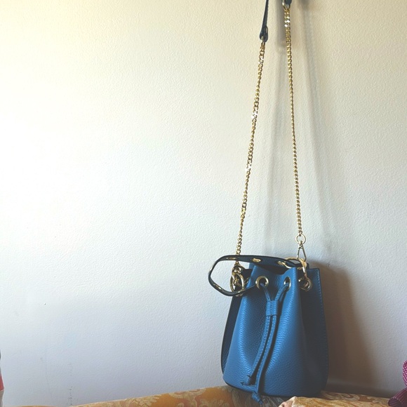 Germán Fuentes LEATHER BUCKET BAG NWT - Picture 3 of 9